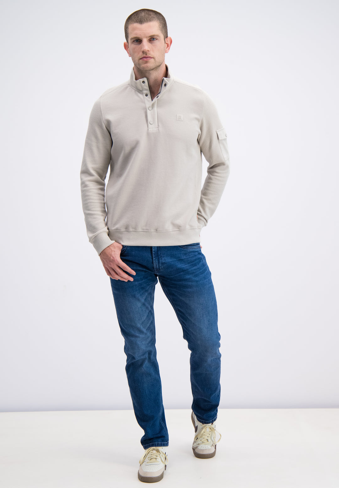 Gabbiano - Heren Sweater - Koro - 776280 - 5002 Ivory Bone