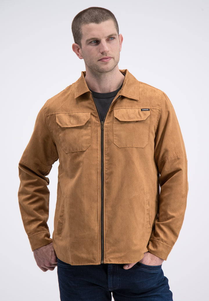 Gabbiano - Heren Overshirt - Sonce - 426244 - 5004 Roasted Pecan