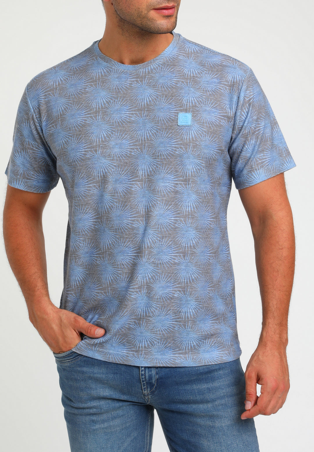 Gabbiano - Heren Shirt - 154540 - 085 Tile Blue