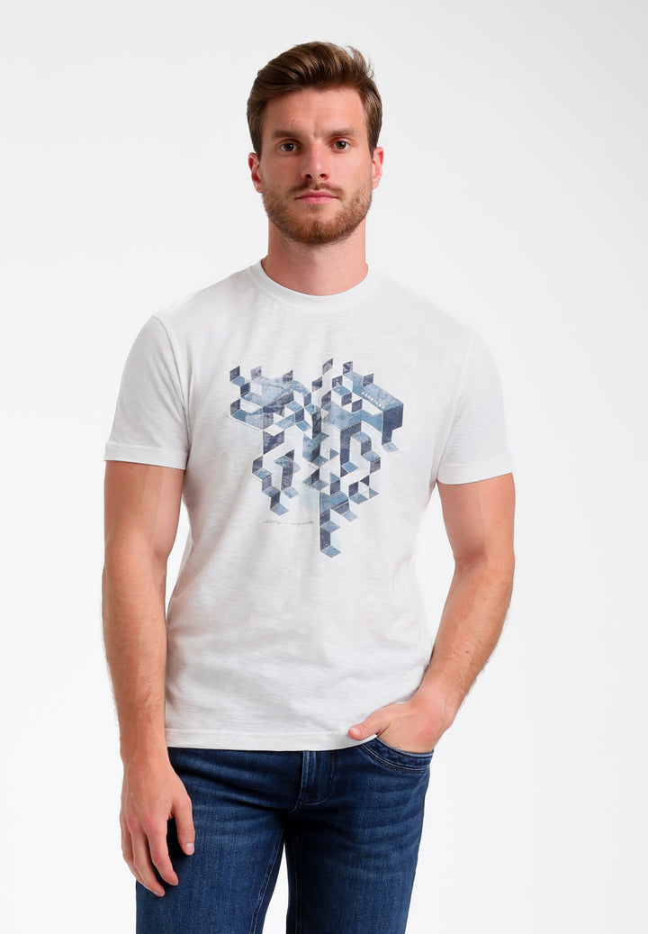 Gabbiano - Heren Shirt - 155516 - 102 Ecru