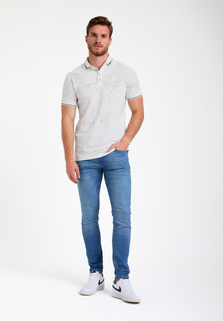 Gabbiano - Heren Polo - 235526 - 102 Ecru