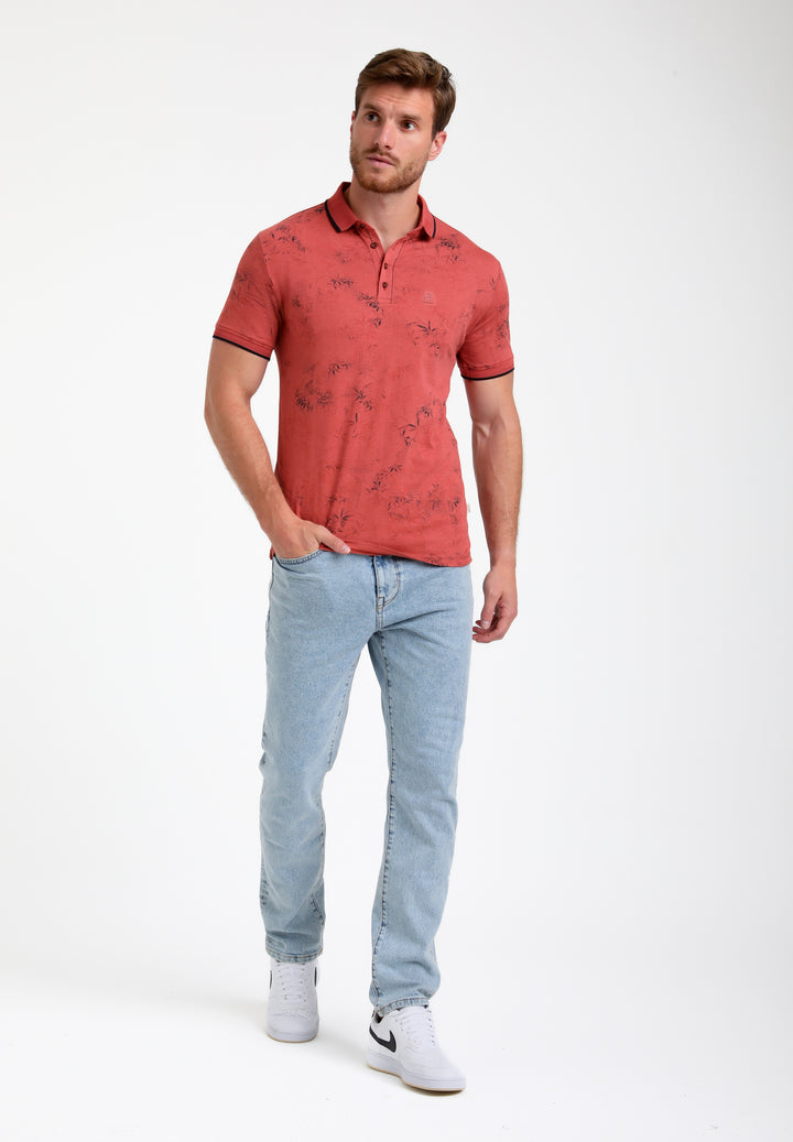 Gabbiano - Heren Polo - 235529 - 4000 Deep Coral