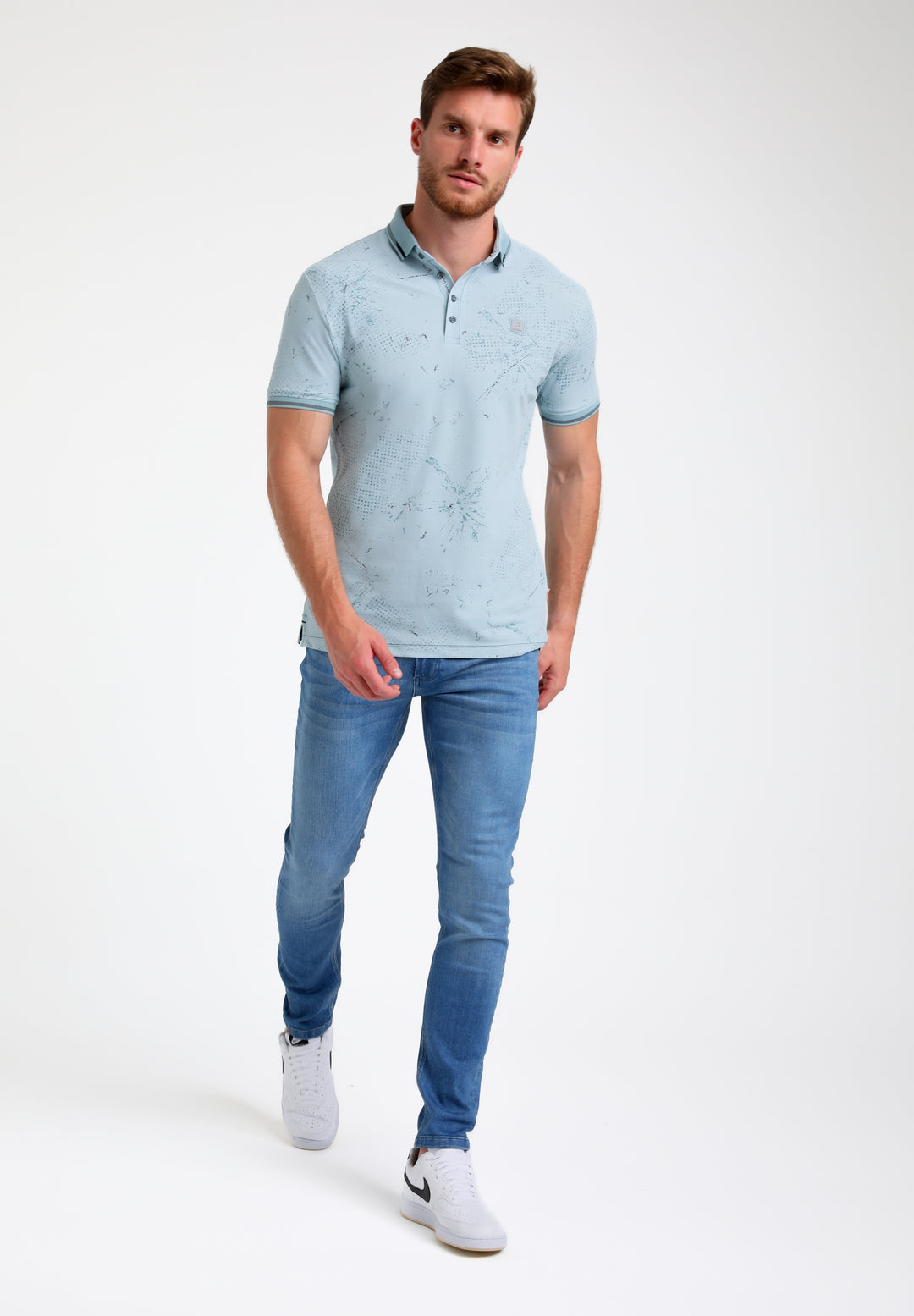 Gabbiano - Heren Polo - 235526 - 4001 Bright Blue