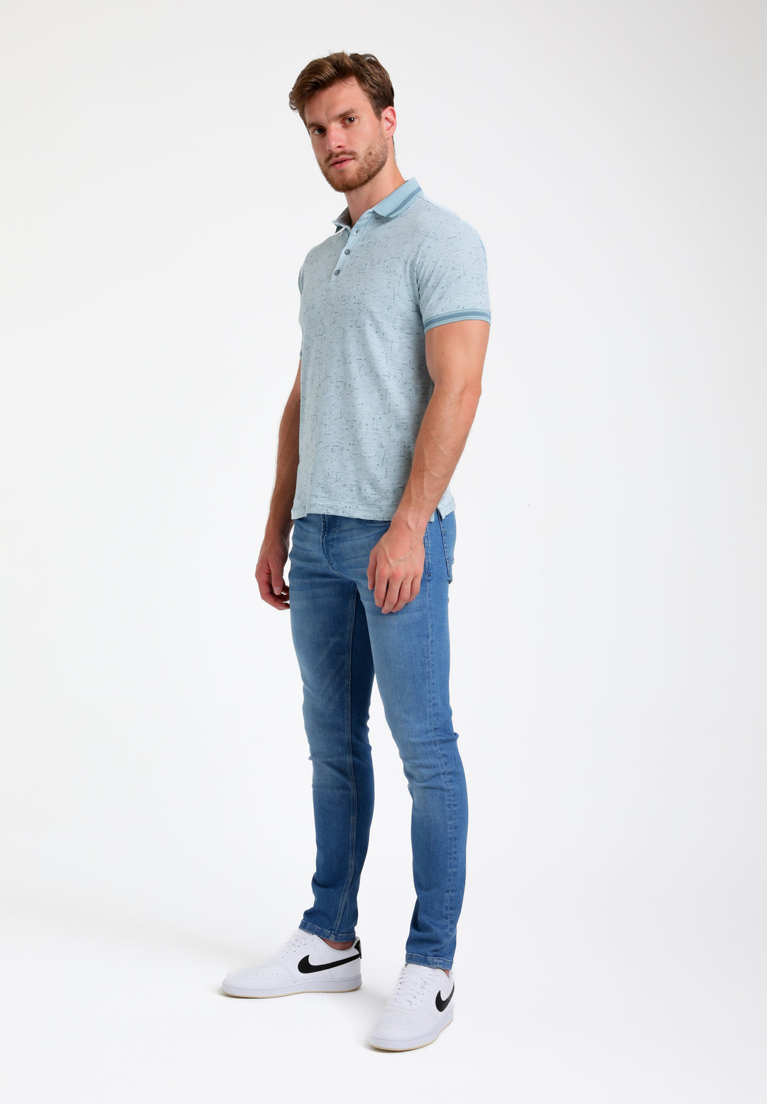 Gabbiano - Heren Polo - 235528 - 4001 Bright Blue