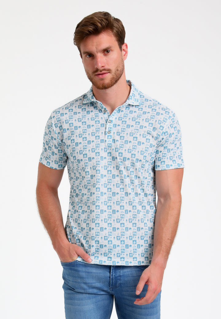 Gabbiano - Heren Polo - 235537 - 4001 Bright Blue