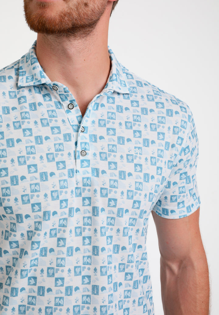 Gabbiano - Heren Polo - 235537 - 4001 Bright Blue