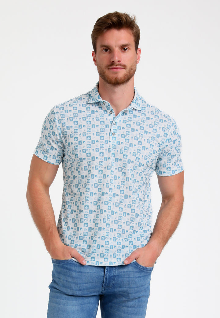Gabbiano - Heren Polo - 235537 - 4001 Bright Blue