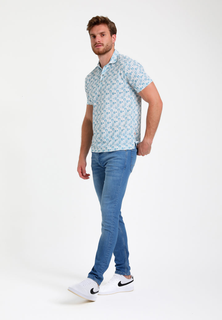 Gabbiano - Heren Polo - 235537 - 4001 Bright Blue