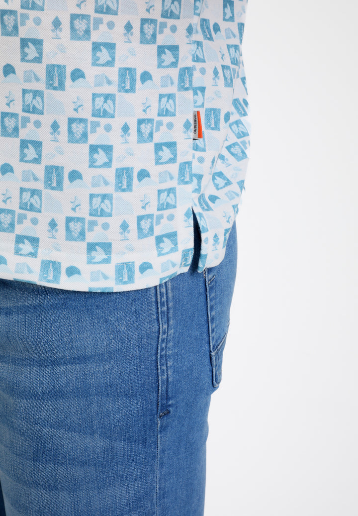 Gabbiano - Heren Polo - 235537 - 4001 Bright Blue