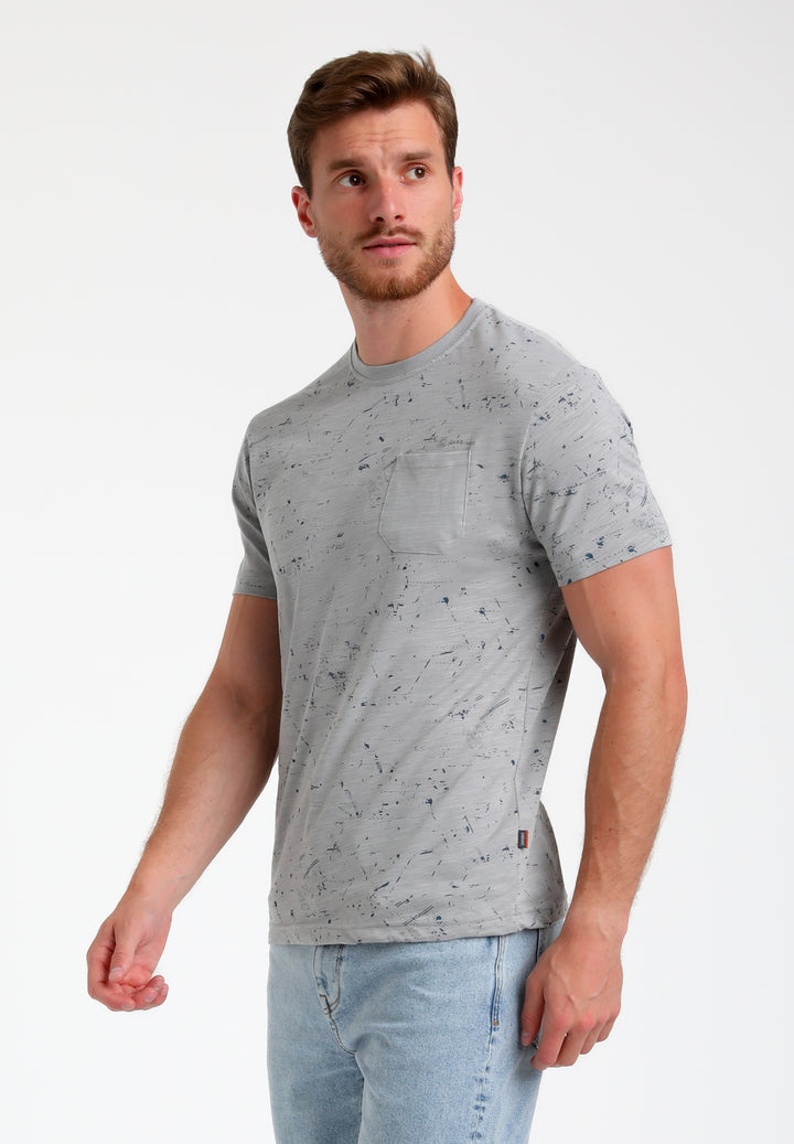 Gabbiano - Heren Shirt - 155514 - 605 Grey Melange