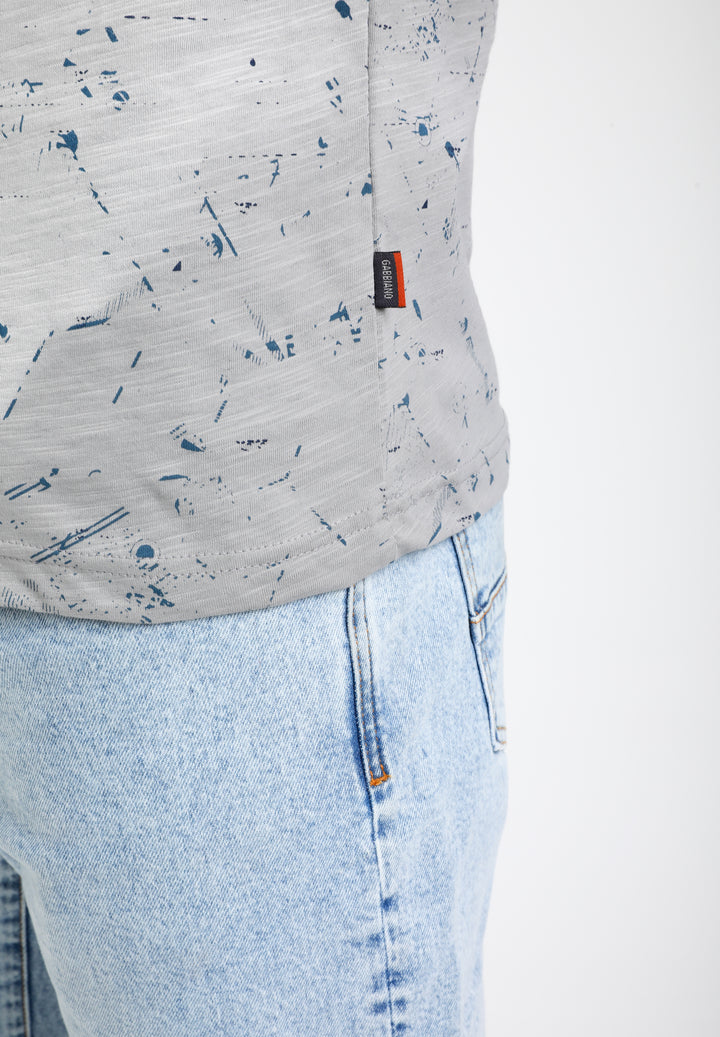 Gabbiano - Heren Shirt - 155514 - 605 Grey Melange