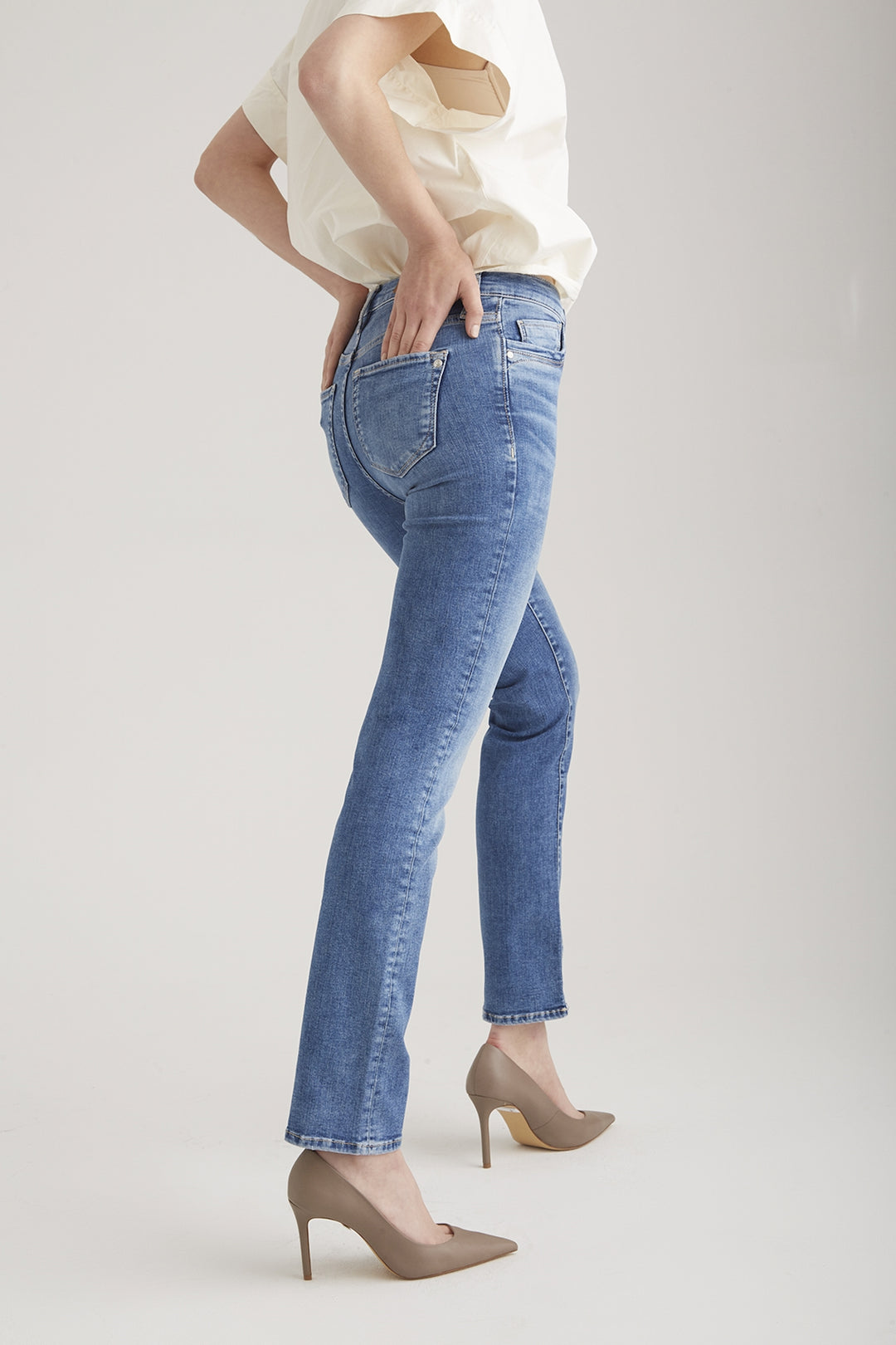 COJ - Hannah - Dames Regular-fit Jeans - Medium Blue