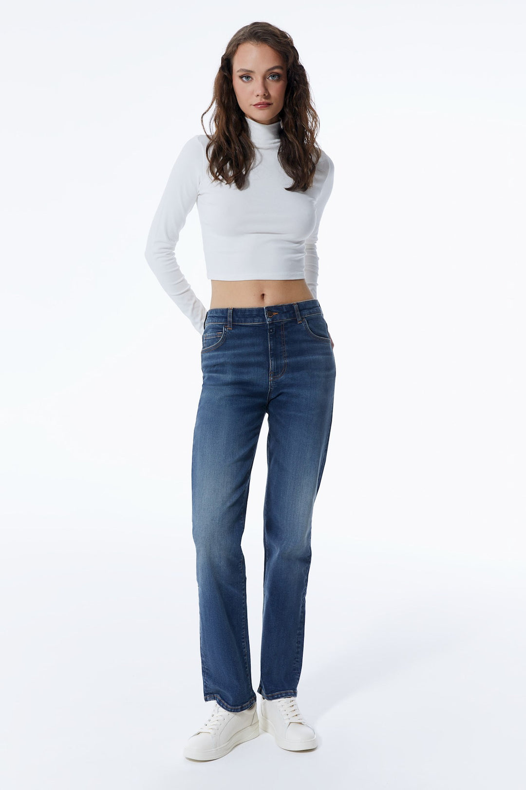 COJ - Kylie - Dames Regular-fit Jeans - Dark Blue