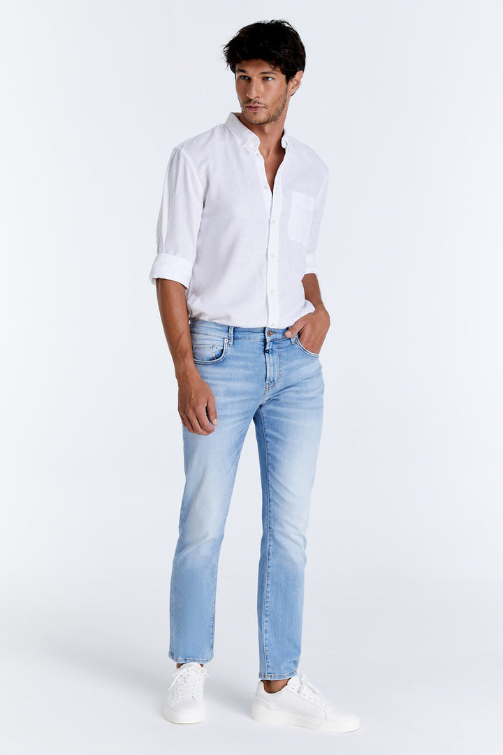 COJ - Lance - Heren Straight-fit Jeans - Light Blue