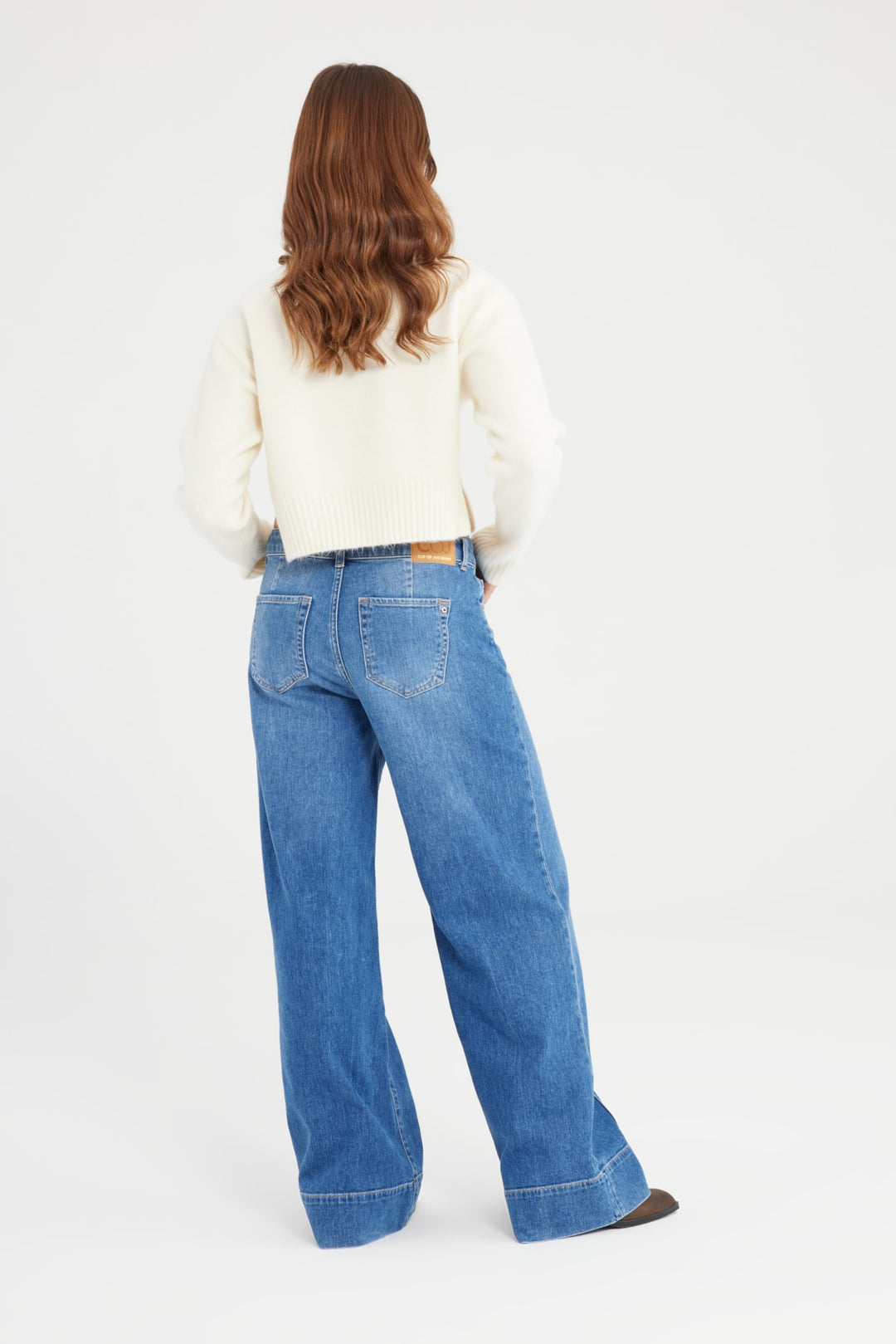 COJ - Layla - Wide Leg Jeans - Medium Blue