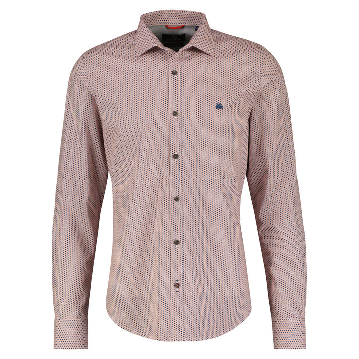 Lerros - Heren Overhemd - 23813251 - 356 Lava Red