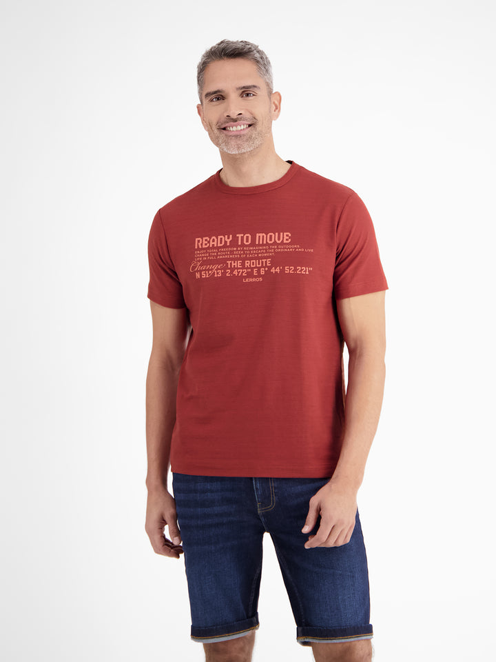Lerros - Heren Shirt - 2533025 - 331 Earth Red