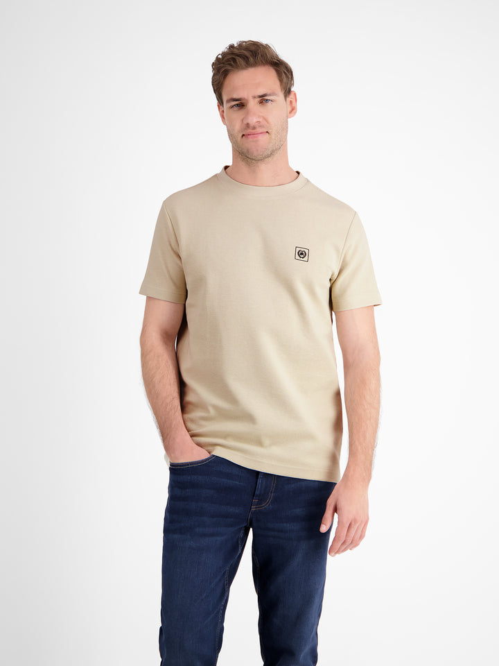 Lerros - Heren T-Shirt- 2583030 - 108 Foam White
