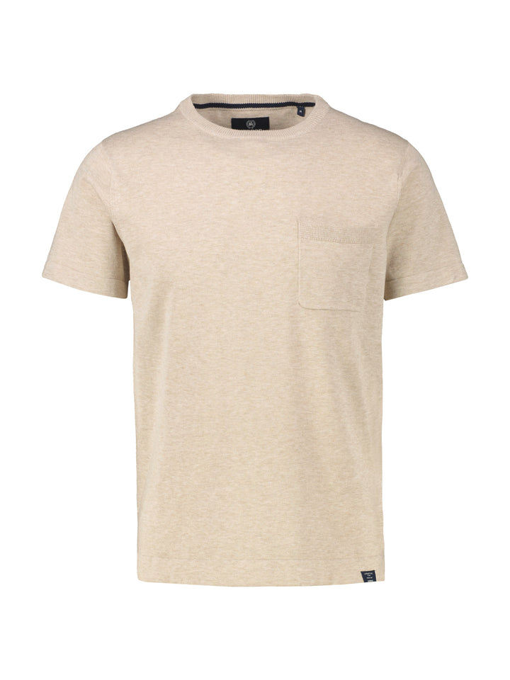Lerros - Heren T-Shirt- 2575914 - 125 Tender Beige
