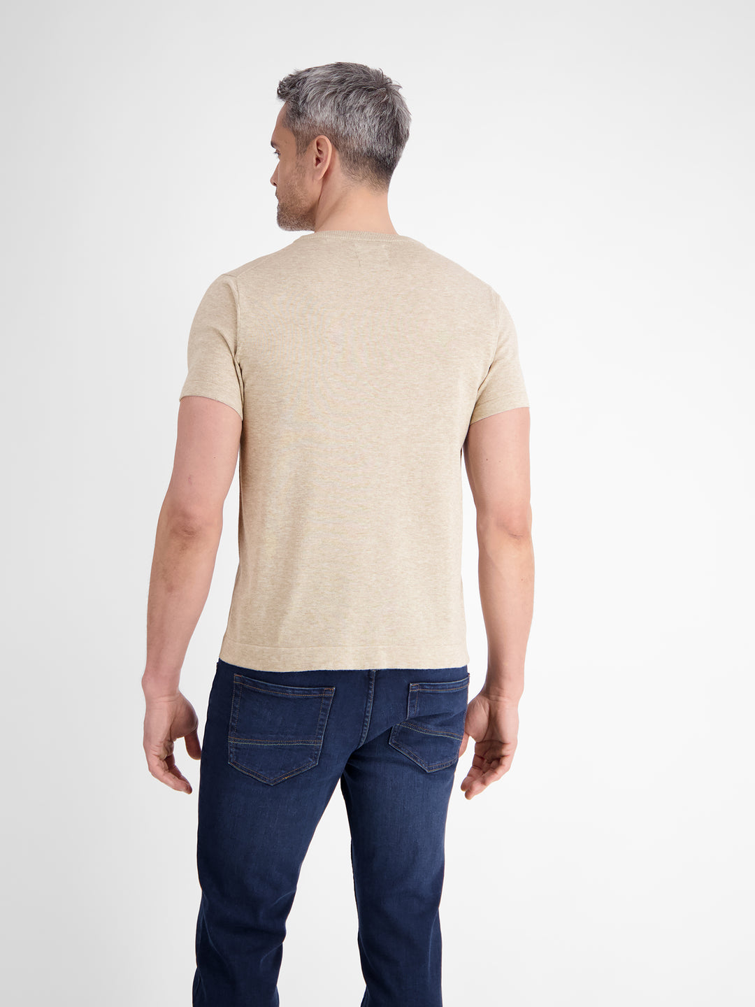 Lerros - Heren T-Shirt- 2575914 - 125 Tender Beige