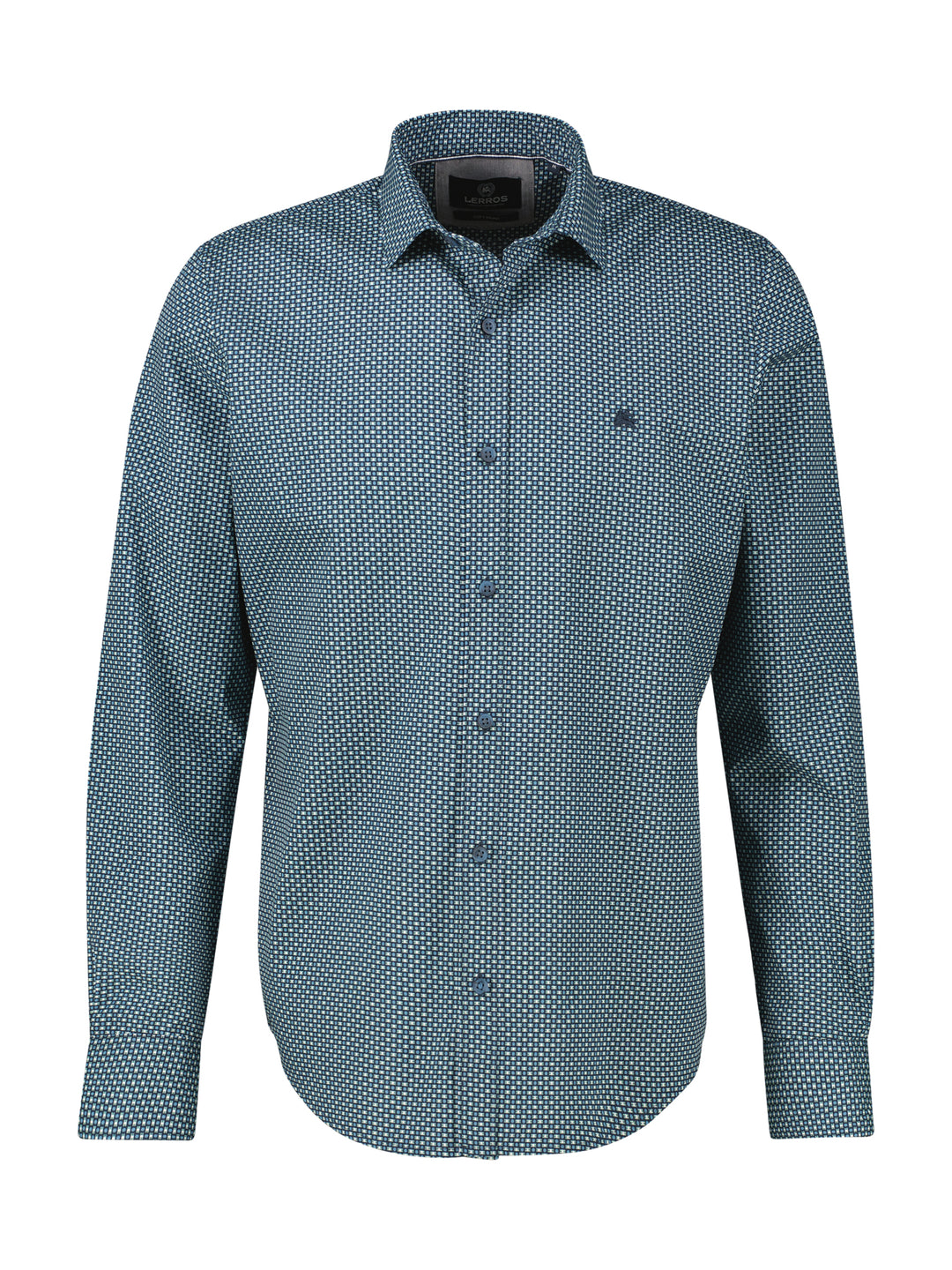 Lerros - Heren Overhemd - 25813521 - 429 Fjord Blue