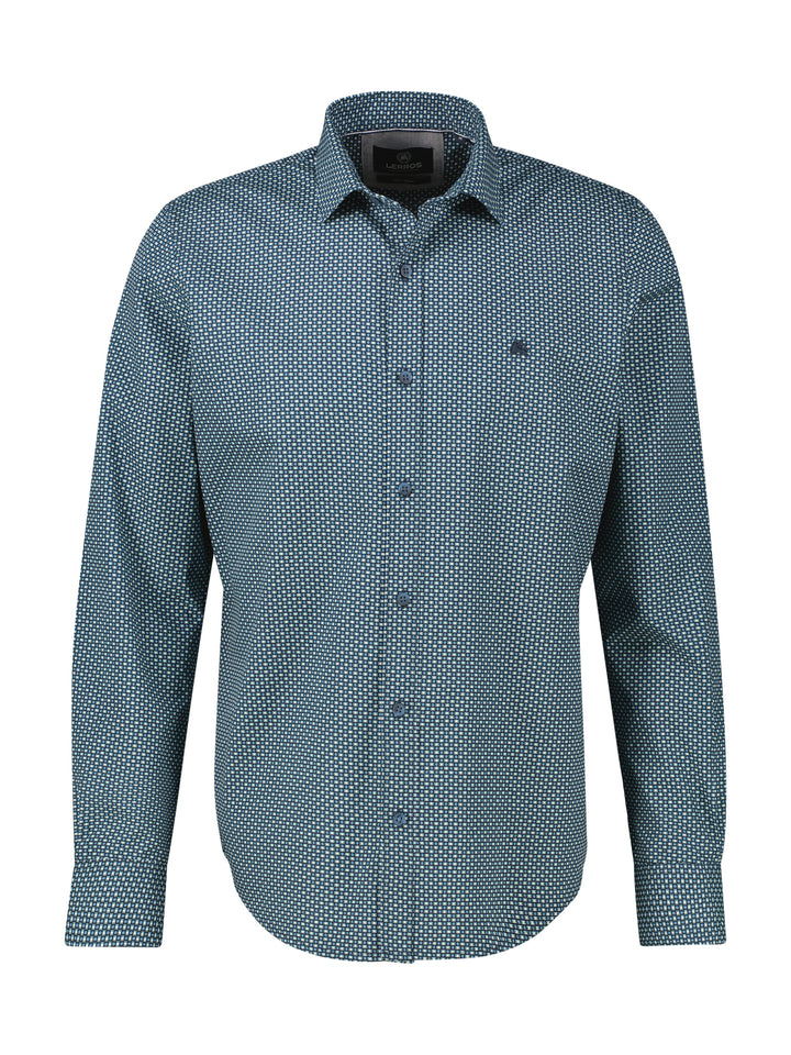 Lerros - Heren Overhemd - 25813521 - 429 Fjord Blue