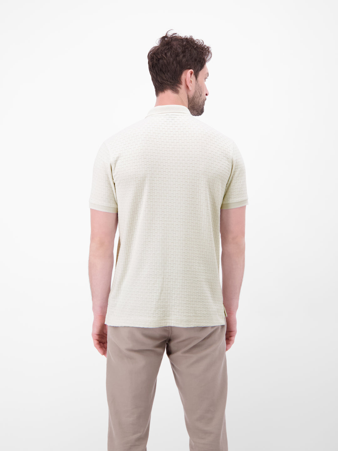 Lerros - Heren Polo - 2633219 - 116 Cloudy White