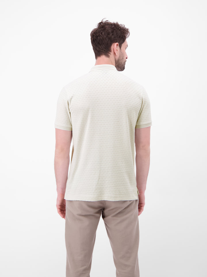 Lerros - Heren Polo - 2633219 - 116 Cloudy White