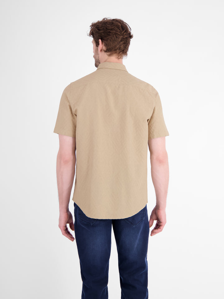 Lerros - Heren Overhemd - 2652054 - 139 Gravel Beige