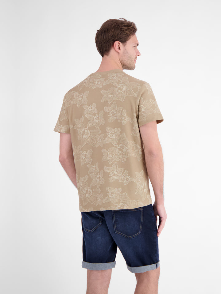 Lerros - Heren Shirt - 2653062 - 139 Gravel Beige