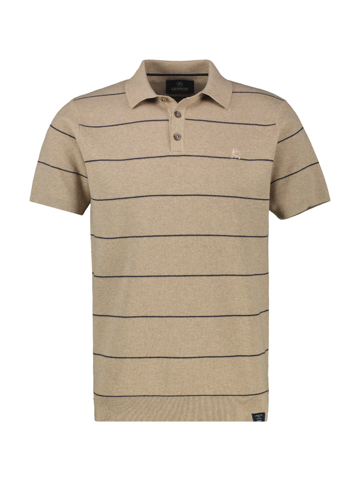 Lerros - Heren Polo - 2675918 - 141 Gravel Beige