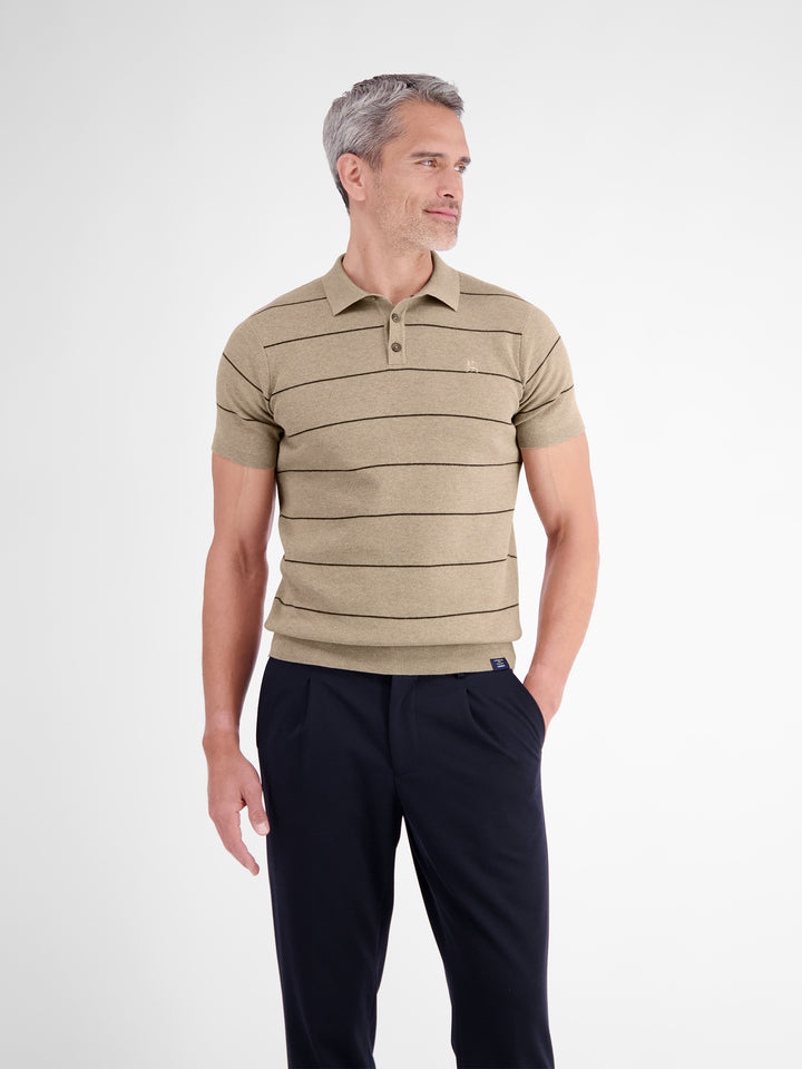 Lerros - Heren Polo - 2675918 - 141 Gravel Beige