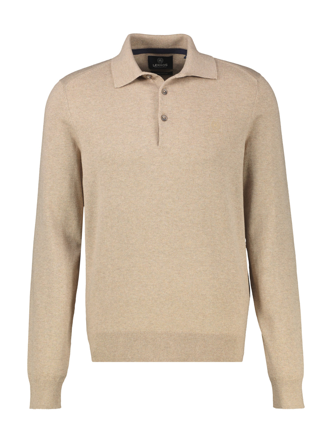 Lerros - Heren Polo - 2695220 - 141 Gravel Beige Melange