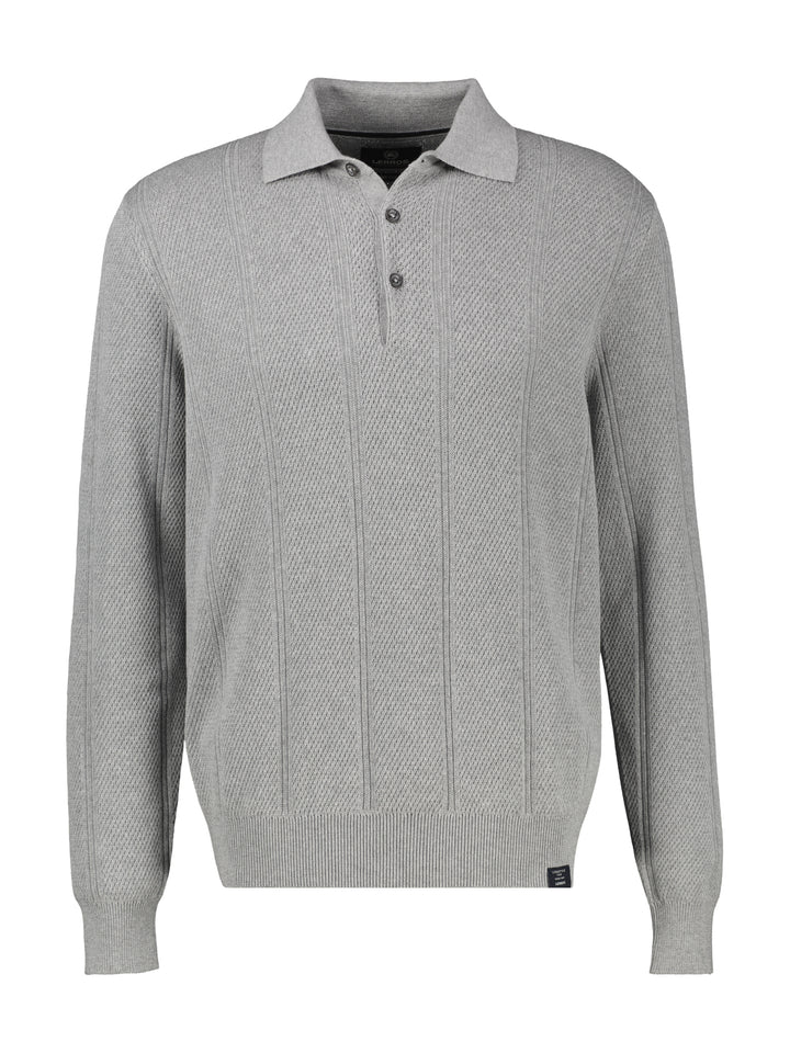 Lerros - Heren Polo - 2685230 - 259 Platinum Grey Melange
