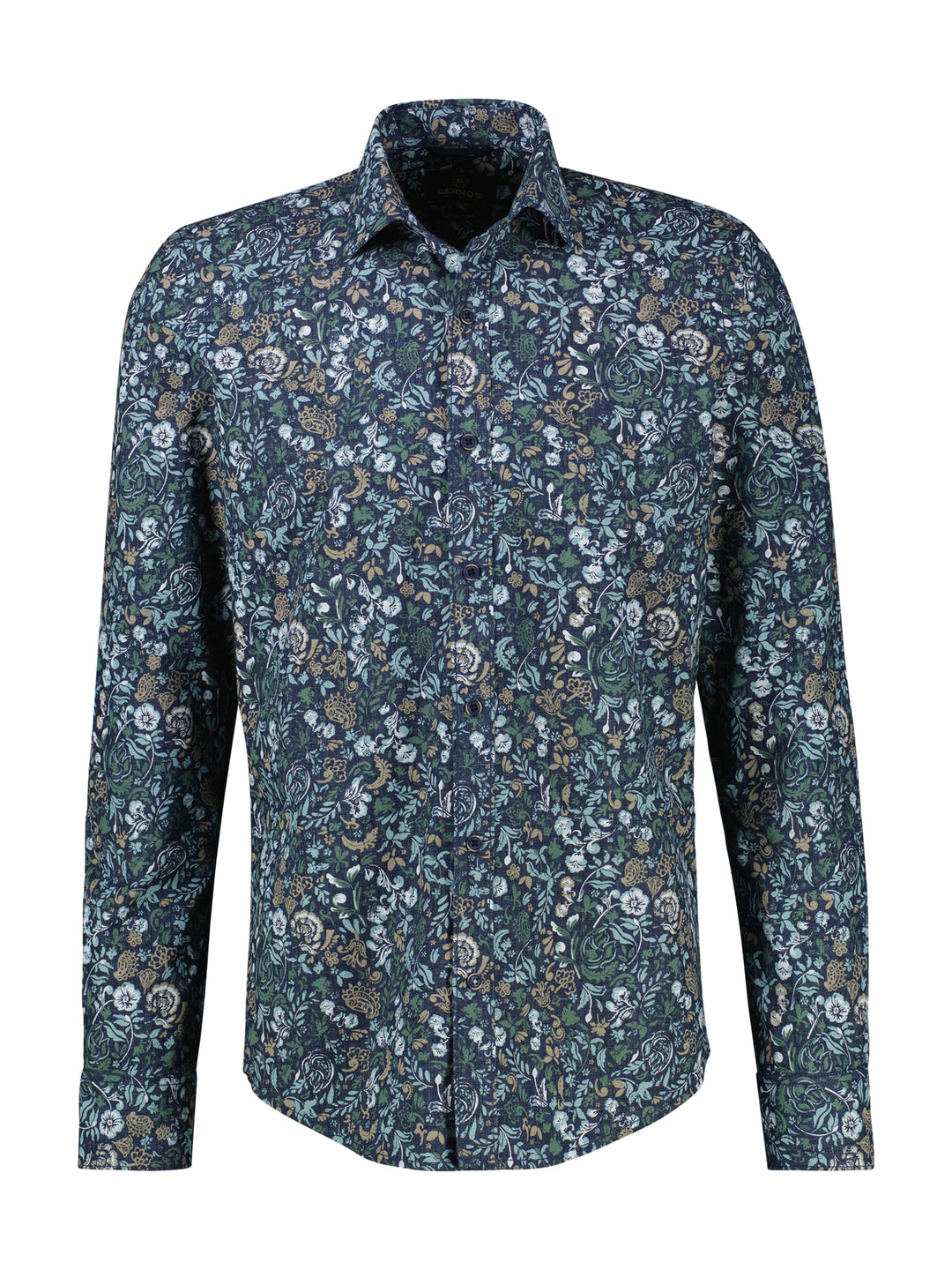 Lerros - Heren Overhemd - 2681380 - 448 Storm Blue