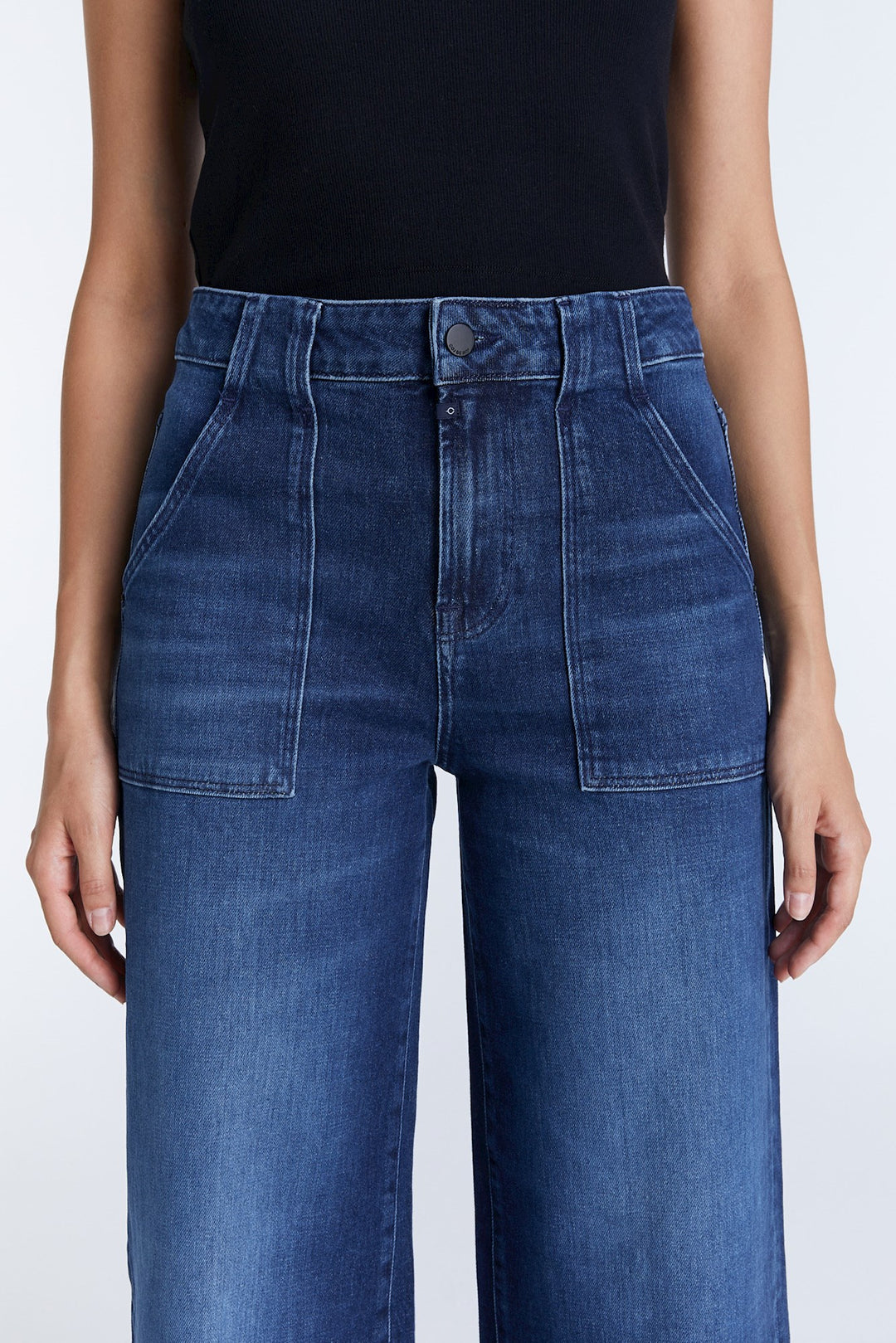 COJ - Lulu - Wide Leg Jeans - Dark Blue