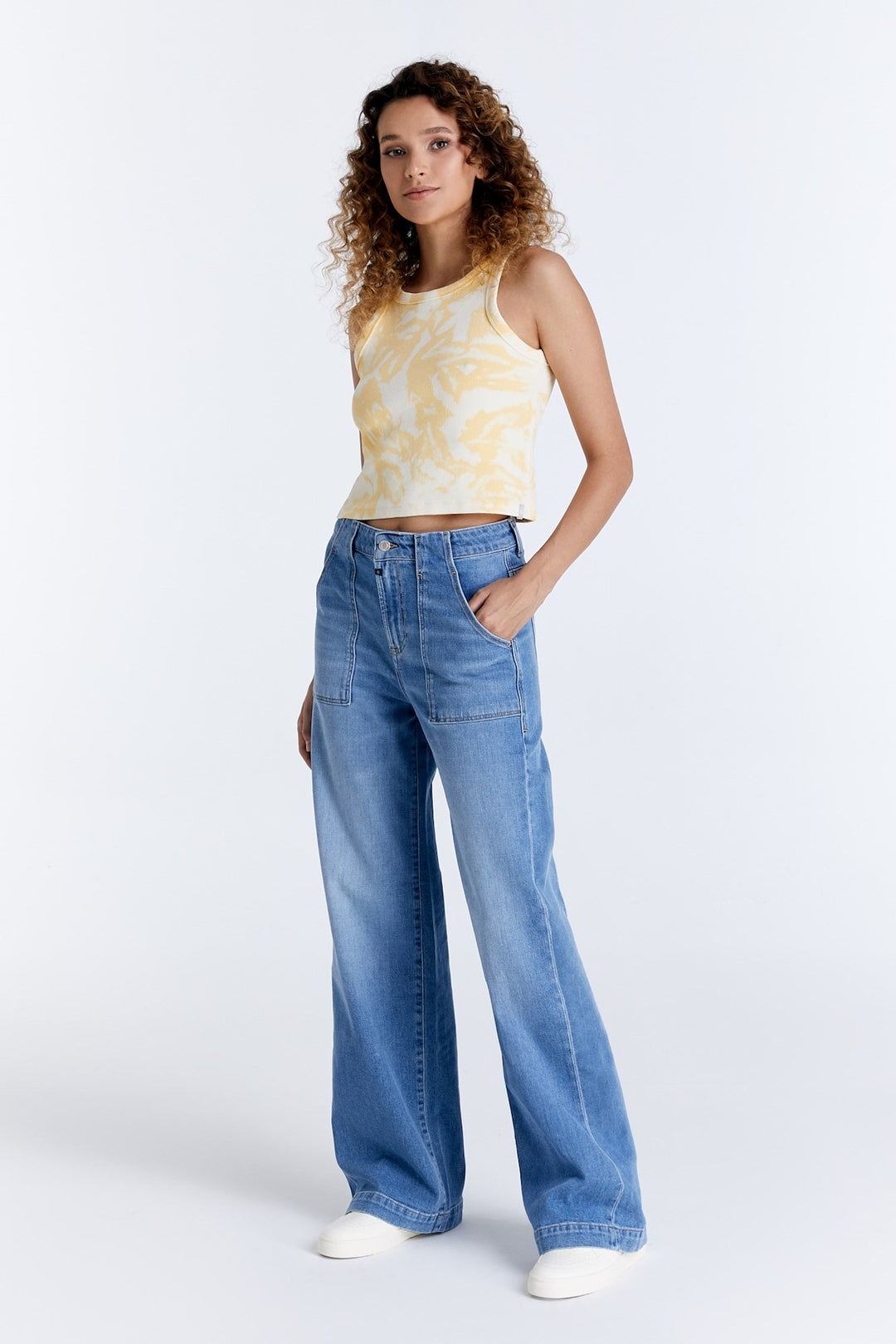 COJ - Lulu - Wide Leg Jeans - Light Blue