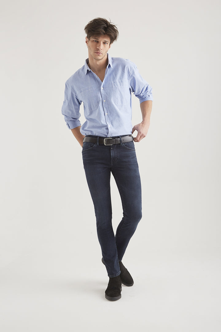 COJ - LEO - Heren Slim-fit Jeans - Blue Black