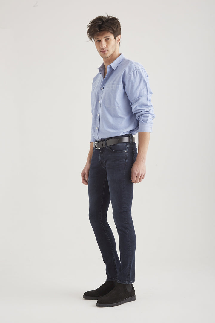 COJ - LEO - Heren Slim-fit Jeans - Blue Black