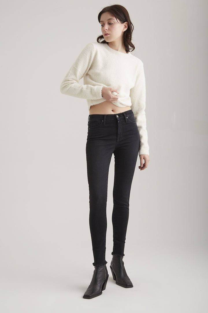 COJ - Lina - Dames Skinny Jeans - Black Vintage
