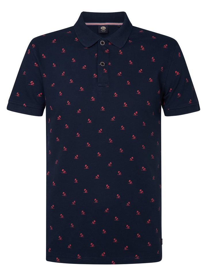 Petrol - Heren Polo - M-1050-POL921 - 5178 Navy Blue
