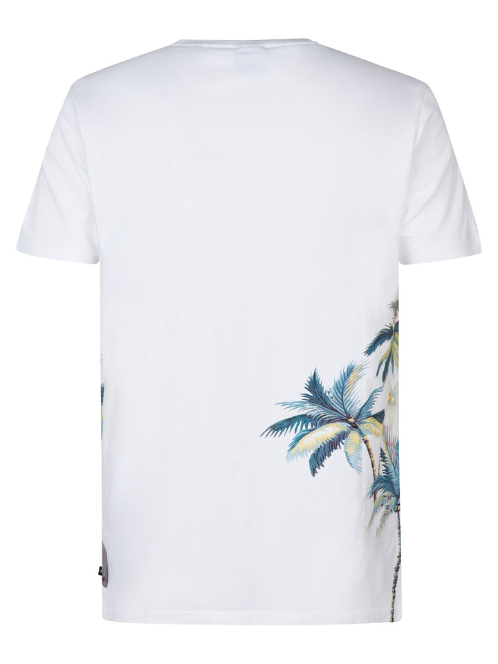 Petrol - Heren Shirt - M-1050-TSR673 - 0000 Bright White