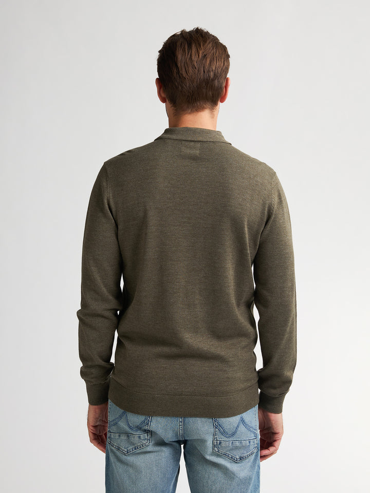 Petrol - Heren Polo - M-3050-KWC204 - 6174 Mossy Stone