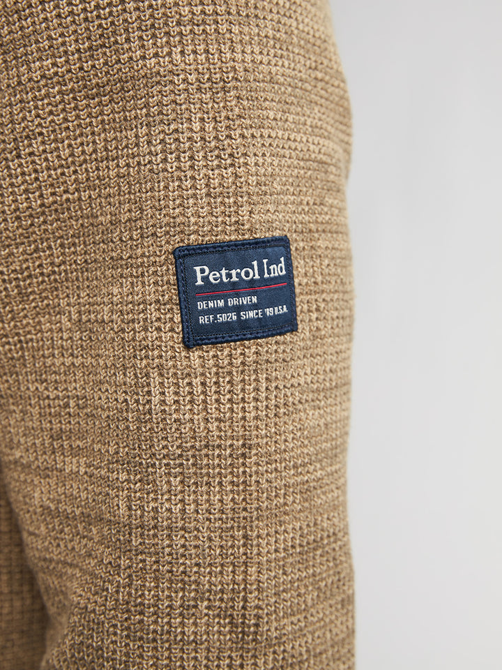 Petrol - Heren Trui - M-3050-KWC227 - 7146 Tan