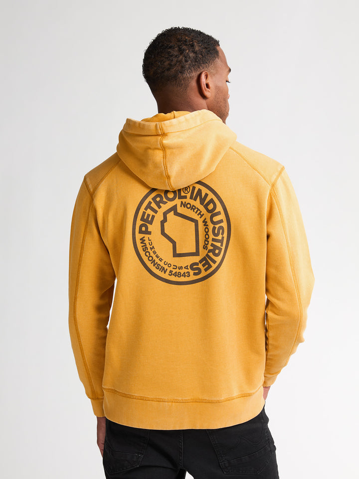 Petrol - Heren Hoodie - M-3050-SWH311 - 1109 Sunflower