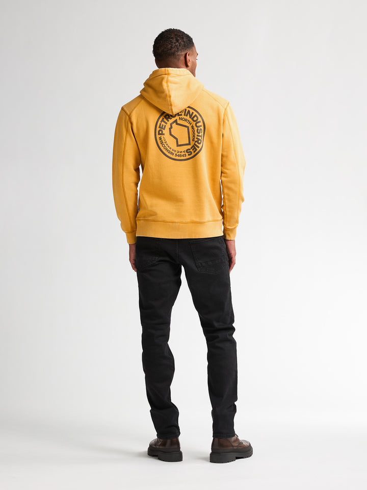Petrol - Heren Hoodie - M-3050-SWH311 - 1109 Sunflower