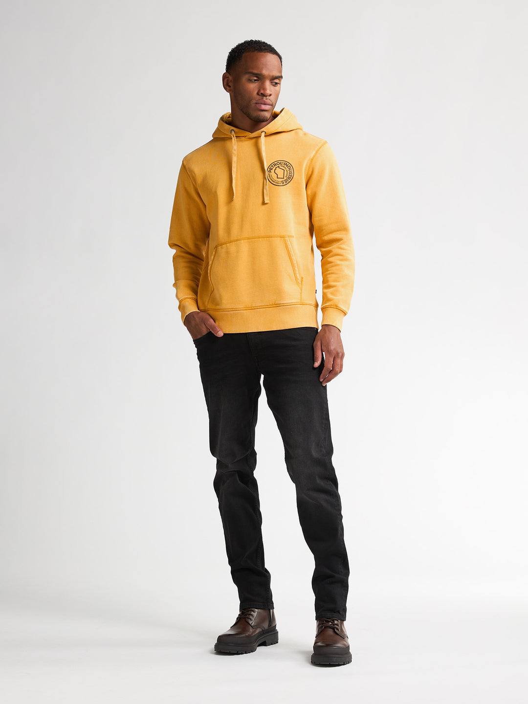 Petrol - Heren Hoodie - M-3050-SWH311 - 1109 Sunflower