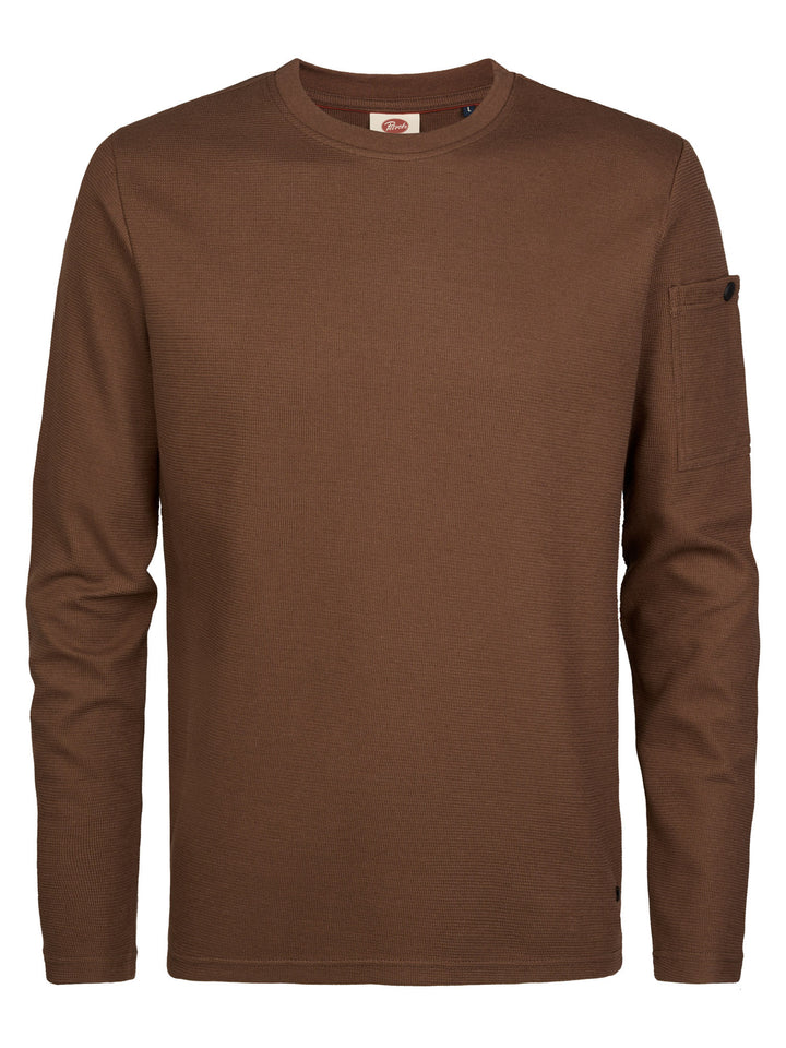 Petrol Industries - Heren Sweater - M-3060-SWR373 - 7158 Saddle Brown
