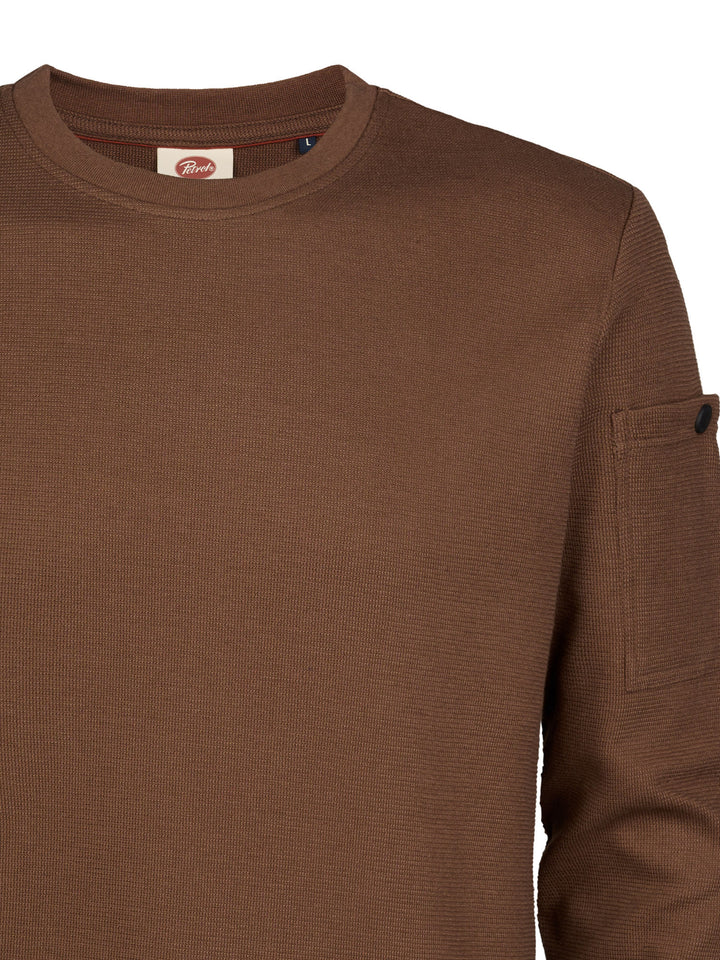 Petrol Industries - Heren Sweater - M-3060-SWR373 - 7158 Saddle Brown
