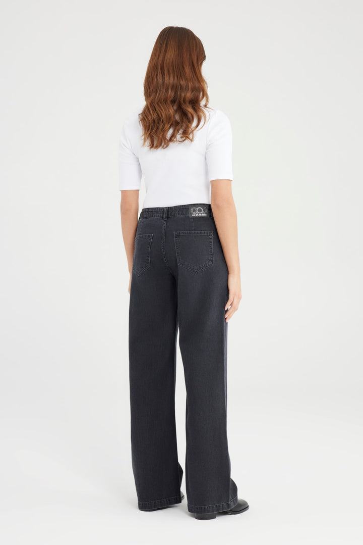 COJ - Maxine - Wide Leg Jeans - Black VT